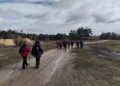 Peregrinos voluntarios de Cáritas Diocesana durante el Camino de San Frutos.