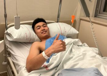 El portero Li, operado de menisco el pasado lunes en Madrid./ G. SEGOVIANA