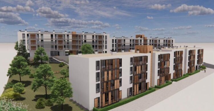 Viviendas proyectadas en el barrio de Ciudad y Tierra, entre la carretera de Valdevilla y la calle Dehesa./ E.A.