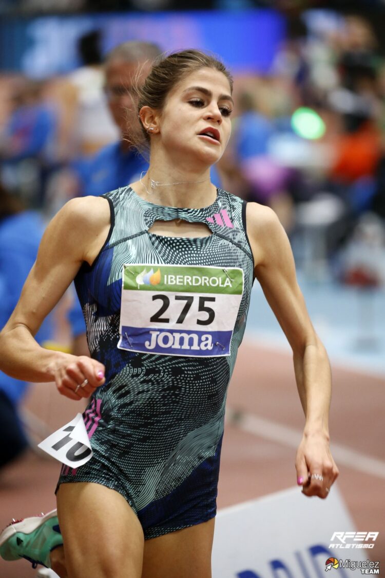 Águeda Marqués, durante una prueba./ RFEA