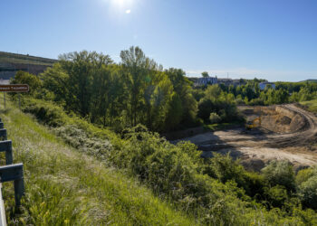 Imagen de archivo-Zona del valle de Tejadilla donde se están acometiendo las obras del nuevo colector / E.A.