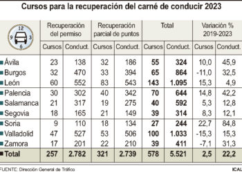 Cursos para la recuperación del carné de conducir 2023/ICAL