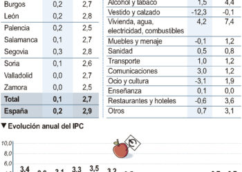 El IPC de enero en Castilla y León/ICAL