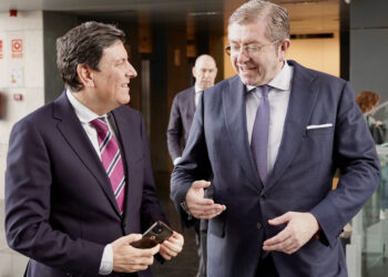 Fernández Carriedo e Isidoro Alanís, ayer. / Eduardo Margareto