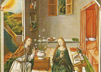 La Anunciación es una de las 11 tablas, de las 35 que había originalmente, que han sobrevivido al paso del tiempo.