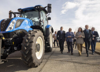 Sanz Merino y González Corral presentan el programa "CyL Digital agro". / Rm Estudios