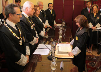 Toma de posesión ante la Sala de Gobierno del Tribunal Superior de Justicia de Castilla y León de Ana del Ser López.