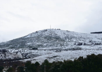 Nieve en la vertiente segoviana de la Sierra de Guadarrama. / A.M.