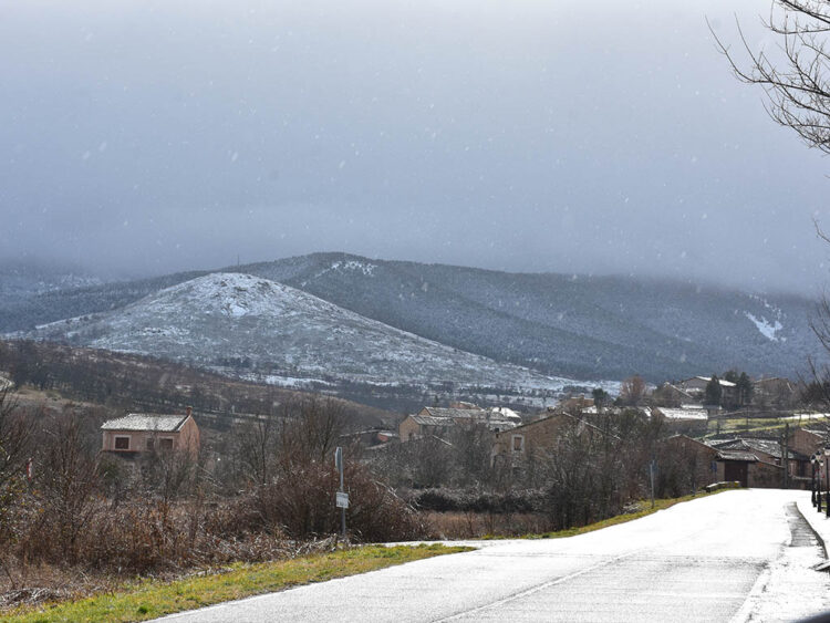 Nieve en la vertiente segoviana de la Sierra de Guadarrama. / A.M.