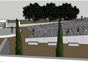 Recreación del proyecto del auditorio exterior de San Francisco / E.A.