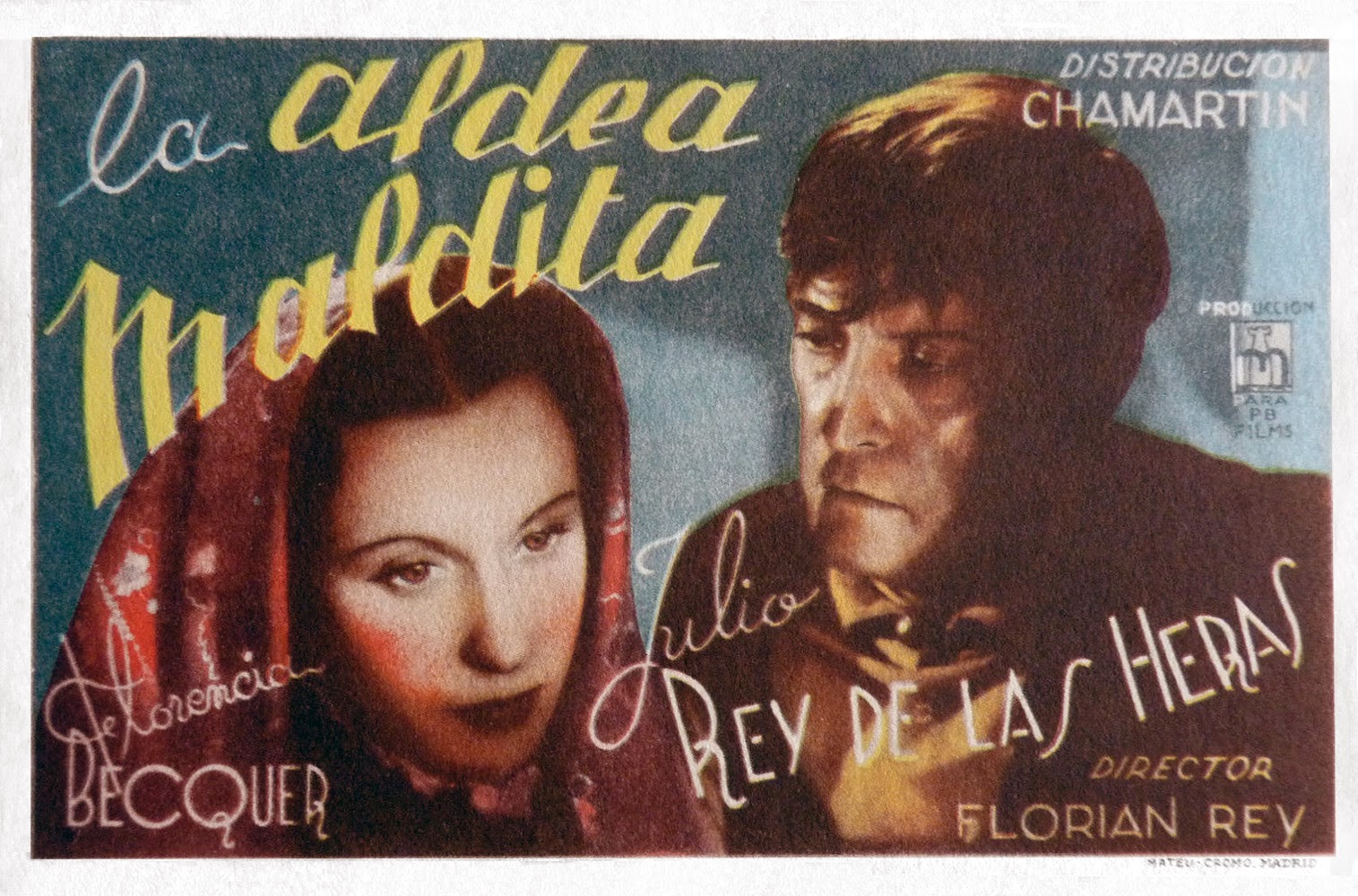 Segovia y el cine 2 Cartel La Aldea maldita de Florian Rey.