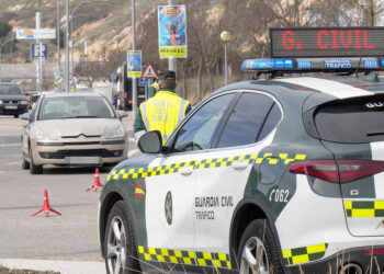 Control de la Guardia Civil, en La Lastrilla. / KAMARERO