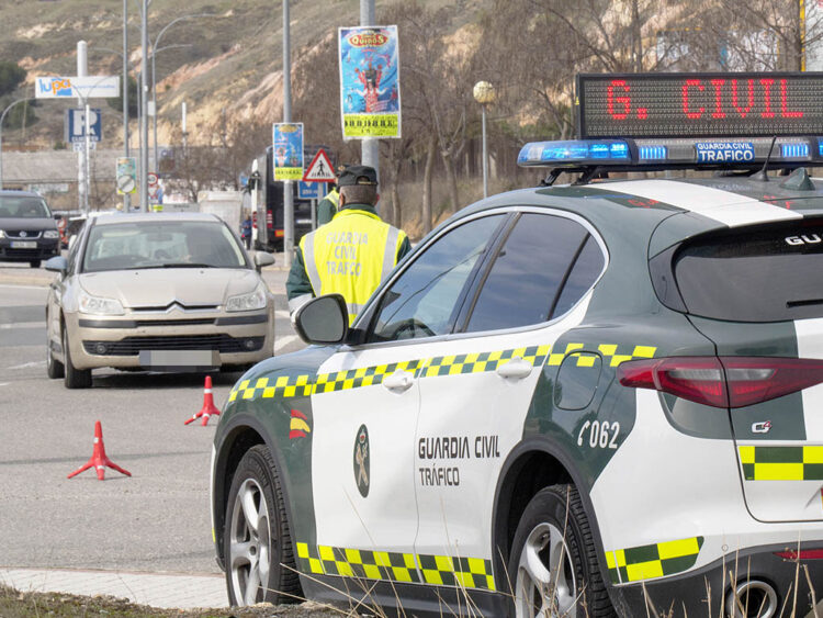 Control de la Guardia Civil, en La Lastrilla. / KAMARERO