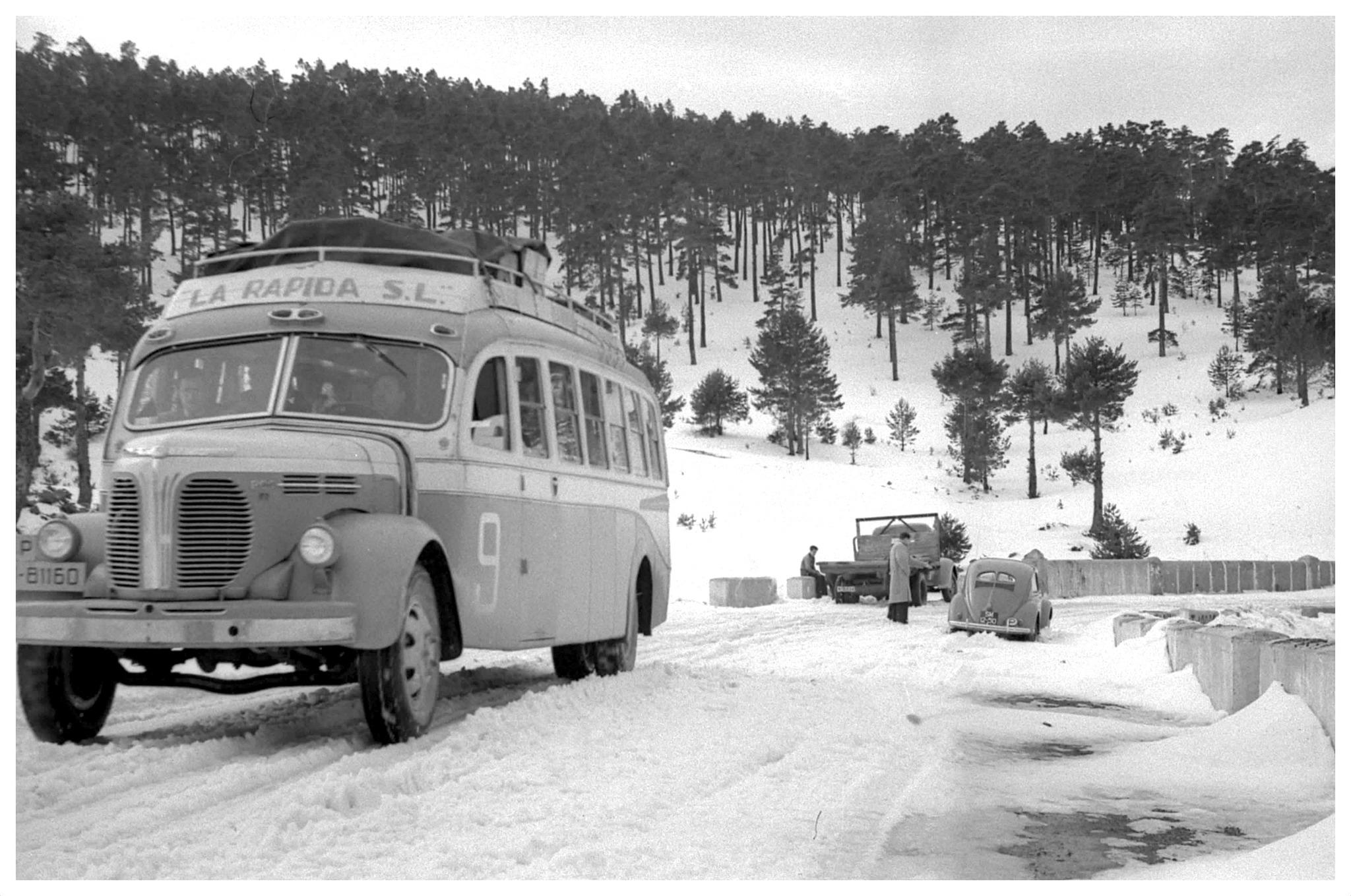 Navacerrada con nieve.