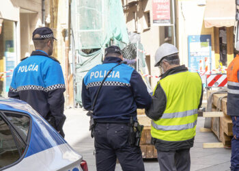 Intervención de agentes de la Policía Local de Segovia. / KAMARERO
