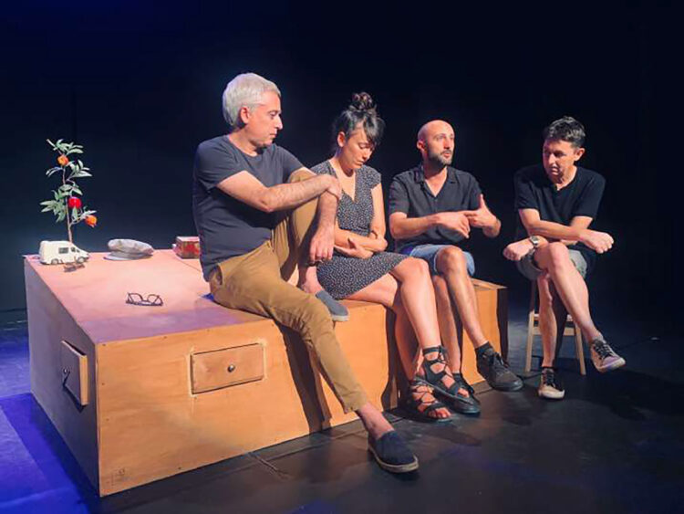 'Testamento' 1 De derecha a izquierda: Jokin Oregi, Izaskun Fernández, Julián Sáenz y Ramon Molins. Foto: David del Val.