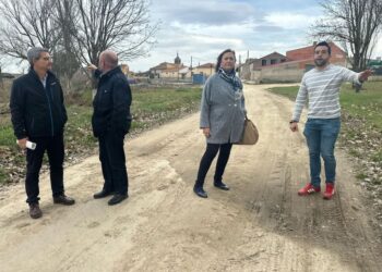 La subdelegada del Gobierno en su visita a la zona esta semana.