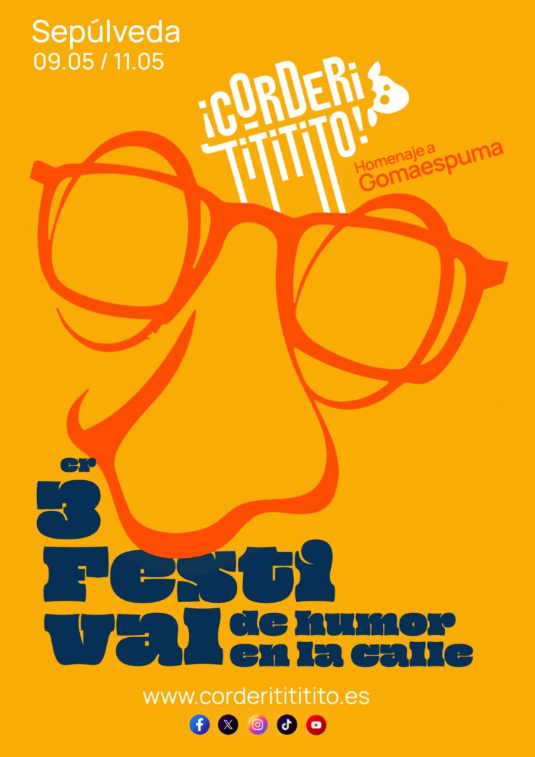 El festival ‘Corderitititito’ de Sepúlveda presenta su cartel en homenaje a Gomaespuma 1 Cartel de la presente edición / FESTIVAL CORDERITITITITO