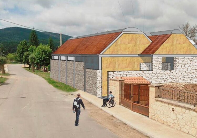 Recreación de la nueva Casa del Parque de Navafría / JCYL