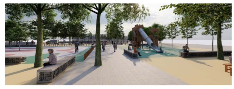 Recreación de la transformación del parque ‘El Pinarillo’ / AYTO. EL ESPINAR