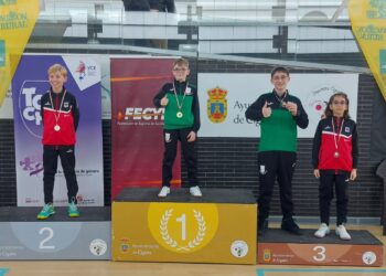 Marco Vaquero (oro) y Valentin Dimitrov (bronce) en el podio./E. SEGOVIA