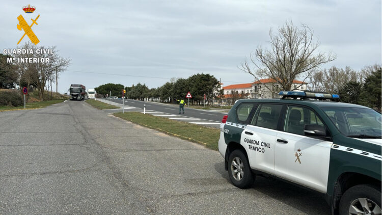 Detenido el conductor de un camión por un presunto delito de falsedad documental 1 Punto de control de transportes / GUARDIA CIVIL