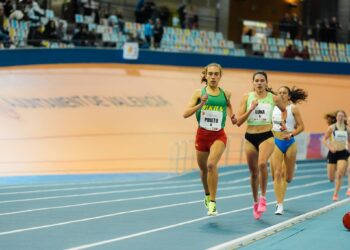 Idaira Prieto en la primera plaza durante un instante de la prueba celebrada en Valencia./SPORTMEDIA