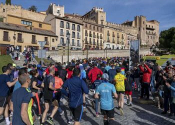 Carrera Monumental de Segovia durante una edición pasada./E.A.
