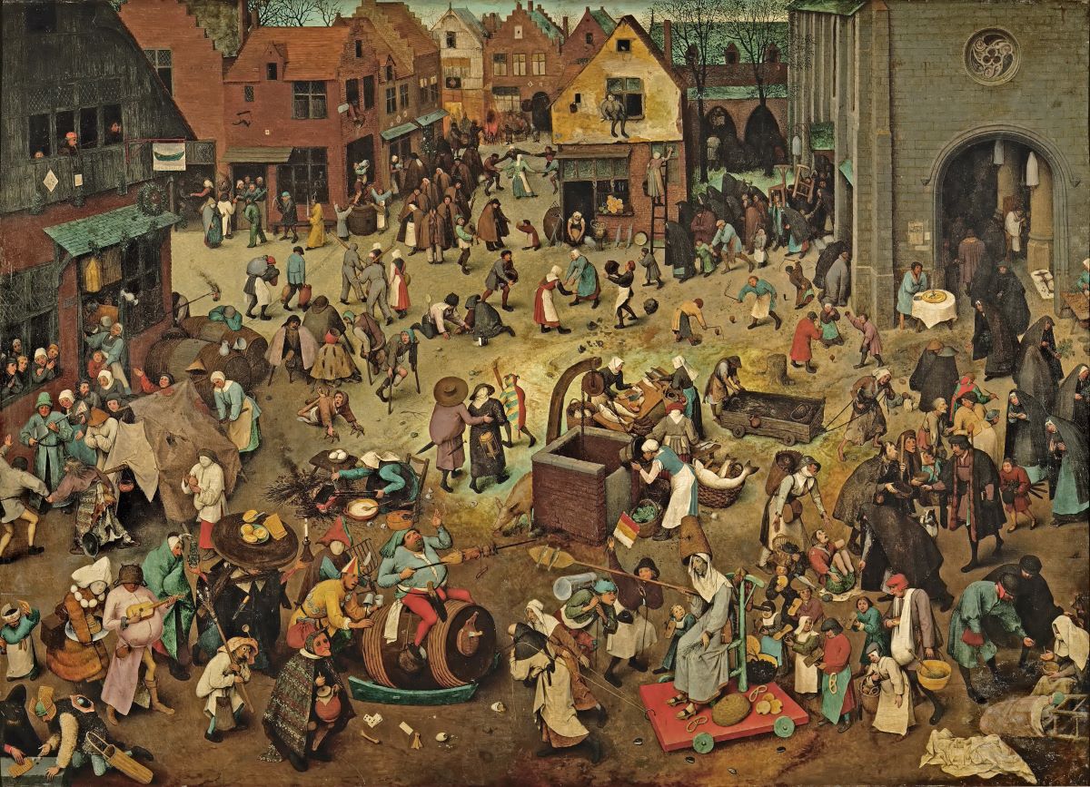 Carnaval: fiesta, ingenio e ilusión, historia, arte y tradición 2 El combate entre don Carnal y doña Cuaresma. Pieter Bruegel el Viejo.