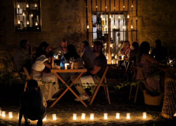 Instantes de la Noche de las Velas en Pedraza / E.A.