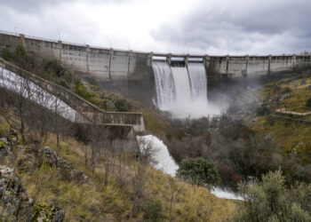 Imagen de la mañana de ayer en el embalse del Pontón. / E.A.