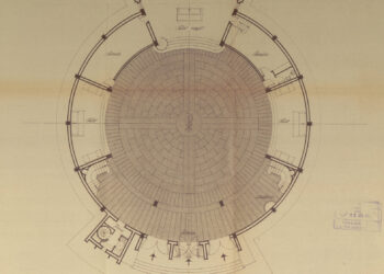 Proyecto para la planta de la iglesia de Nuestra Señora del Carmen. Segunda propuesta. Arquitecto Pedro Escorial. Archivo Municipal de Segovia.