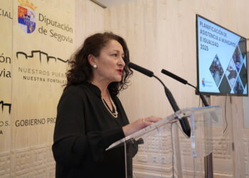 Pilar Martín durante la rueda de prensa.