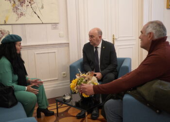 De Vicente en su reunión con Fuensanta de la Calle / DIPUTACIÓN DE SEGOVIA