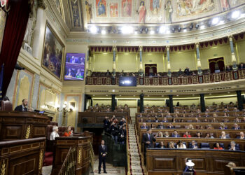 El presidente del Gobierno, Pedro Sánchez, en la sesión de control al Gobierno del pasado miércoles 26 de febrero.