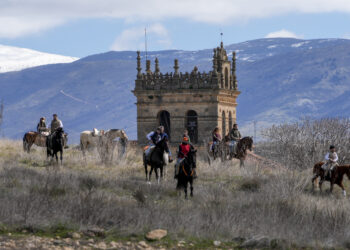 Los participantes realizaron un paseo a caballo por los alrededores.