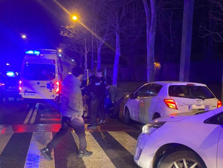 Heridos dos peatones en un atropello en la avenida Padre Claret 1 Atropello en avenida Padre Claret. / POLICÍA LOCAL DE SEGOVIA