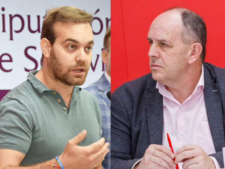 Lavandera disputará a Aceves la Secretaría General del PSOE de Segovia 1 Borja Lavandera y José Luis Aceves