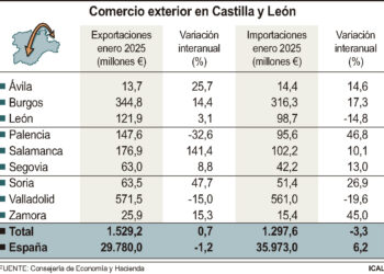 Comercio exterior en Castilla y León.