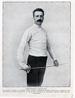 Afrodisio Aparicio, maestro de esgrima 3 Ángel Lancho, el rival de Aparicio.