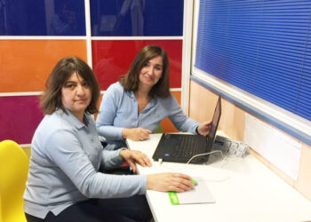 Inmaculada López y Ana Hernando, gerentes de 'Kangurolandia'. / KANGUROLANDIA