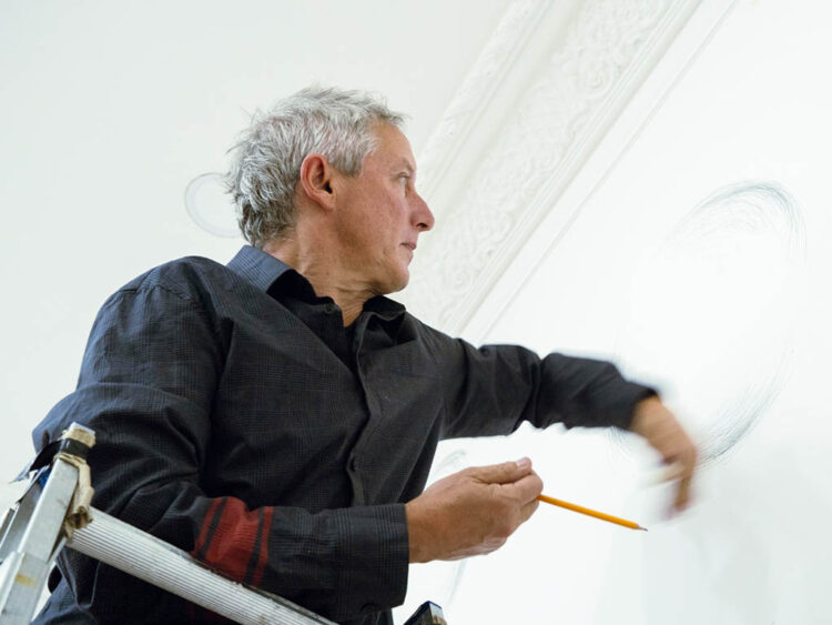 Montaje de la exposición ‘Gaia’, del artista segoviano Luis Moro. / UAM