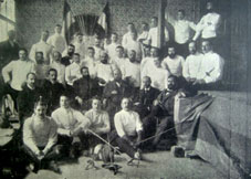 Afrodisio Aparicio, maestro de esgrima 2 Participantes del Torneo Nacional de Esgrima en Murcia, año 1900.