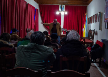 Instantes de la reunión ( PLATAFORMA SALVEMOS LA SALETA