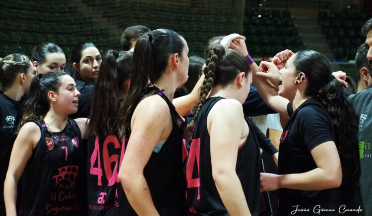 Las jugadoras del Cochinillo Segoviano celebran la victoria en un choque del presente curso./CD. SPORDEPORTE