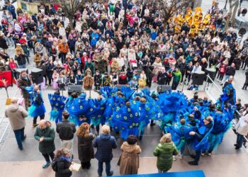 El CEIP Diego de Colmenares ganó con el disfraz de ‘Pavo Real’.
