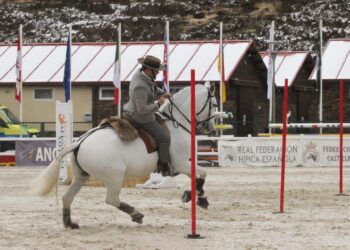 El jinete portugués Gilberto Filipe Silva durante un ejercicio./FHCYL