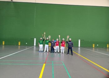 Los jugadores de Vallelado y Olivar antes del encuentro./CP. VALLELADO