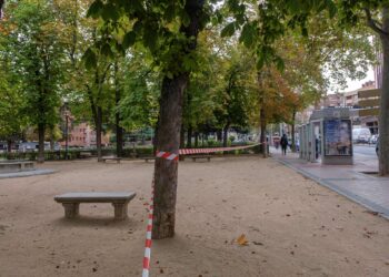 Parque cerrado en la capital. / K.