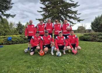 Equipo cuellarano que disputó el campeonato de golf./ CD CUÉLLAR